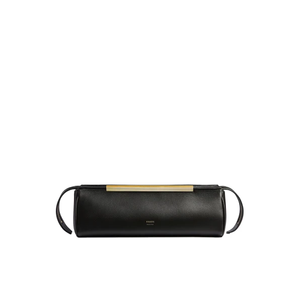 Khaite Donna Evening Clutch in Black Leather
