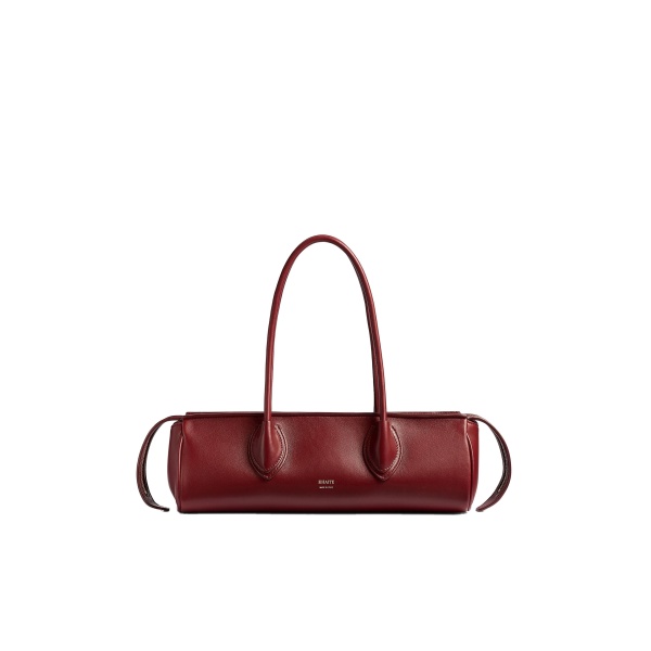 Khaite Donna Shoulder Bag in Oxblood Leather
