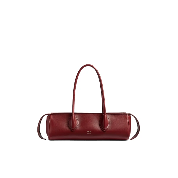 Khaite Donna Shoulder Bag in Oxblood Leather