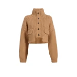 Khaite Eita Cardigan in Biscotti | Knitwear | Coveti
