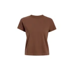 Khaite Emmylou T-Shirt in Chestnut | Tops | Coveti
