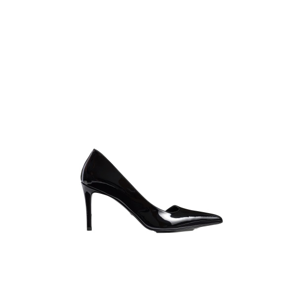 Khaite Jett D'Orsay Pump in Black Patent Leather