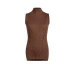 Khaite Karla Top in Chestnut | Tops | Coveti