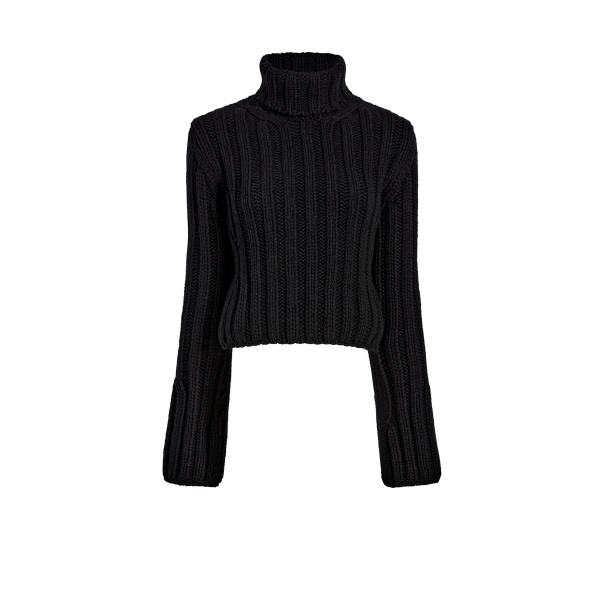 Khaite Kelly Sweater in Black | Knitwear | Coveti