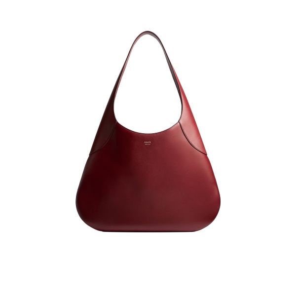 Khaite Large Joan Hobo in Oxblood Leather