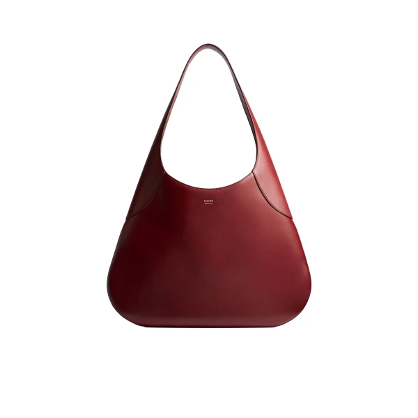 Khaite Large Joan Hobo in Oxblood Leather