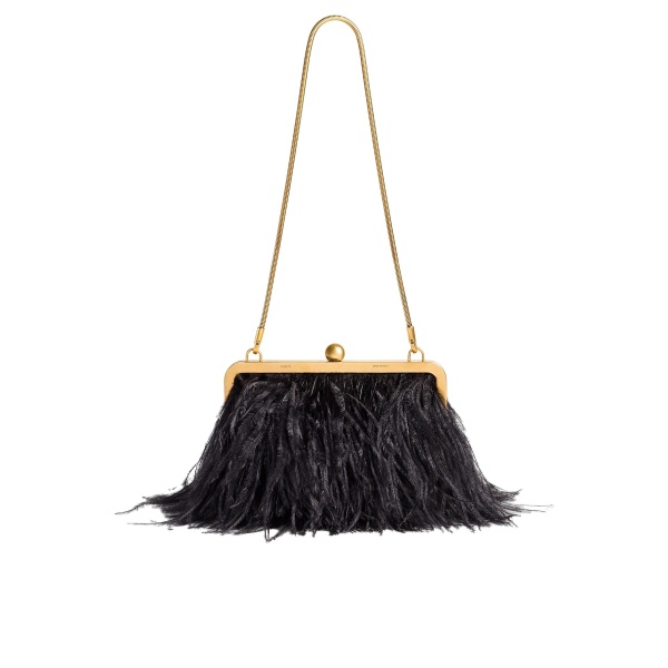 Khaite Lilith Chain Evening Bag in Black