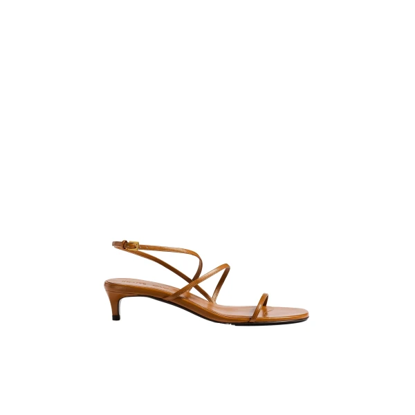 Loop Kitten Heel Sandal in Cuoio Leather