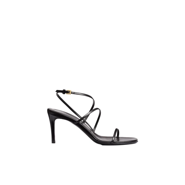 Loop Sandal in Black Leather