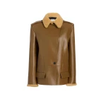 Khaite Marlot Coat in Dark Olive | Coats | Coveti