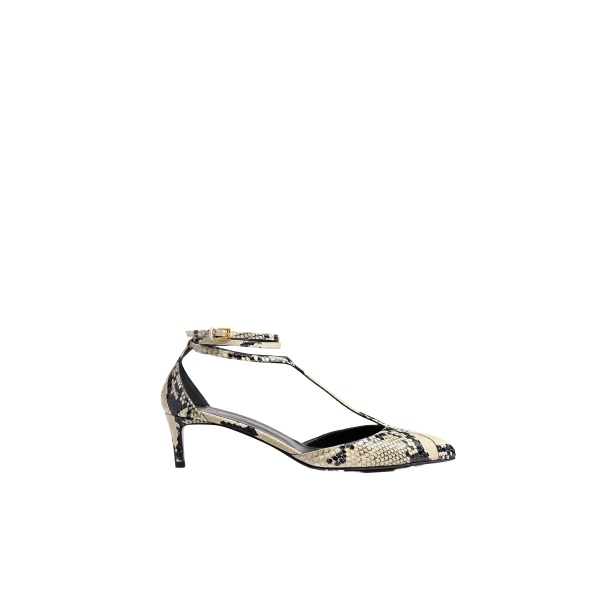 Khaite Mia Pump in Python-Embossed Leather