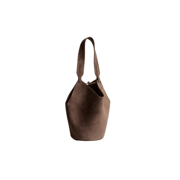 Khaite Mini Lotus Tote in Cedar Suede