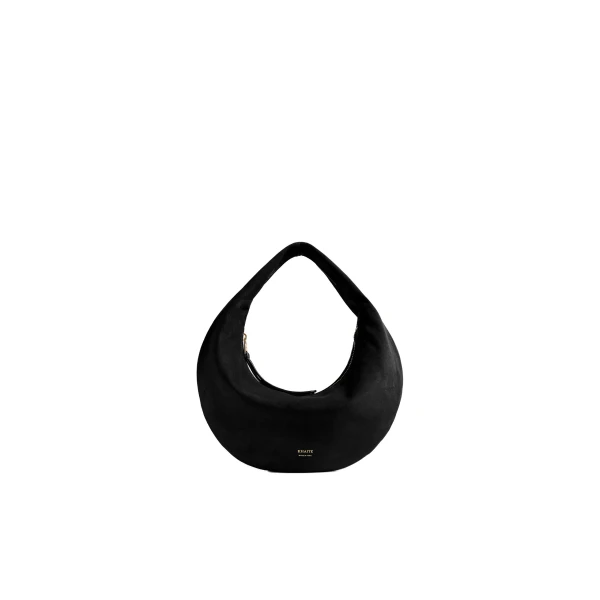 Khaite Mini Olivia Hobo in Black Suede