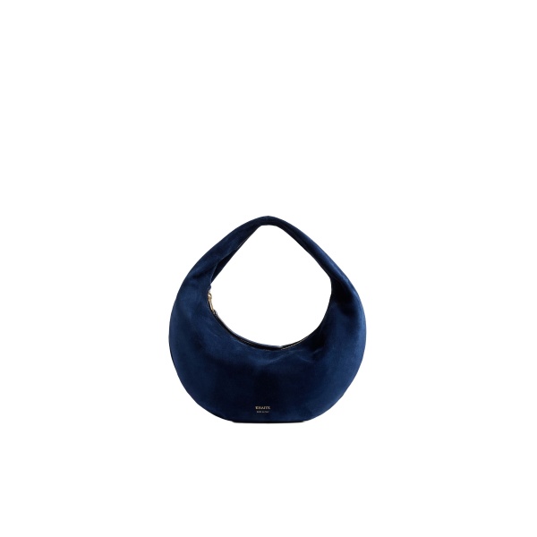 Khaite Mini Olivia Hobo in Midnight Navy Suede