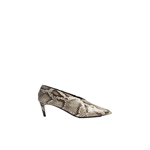 Miriam Low Pump in Natural Python