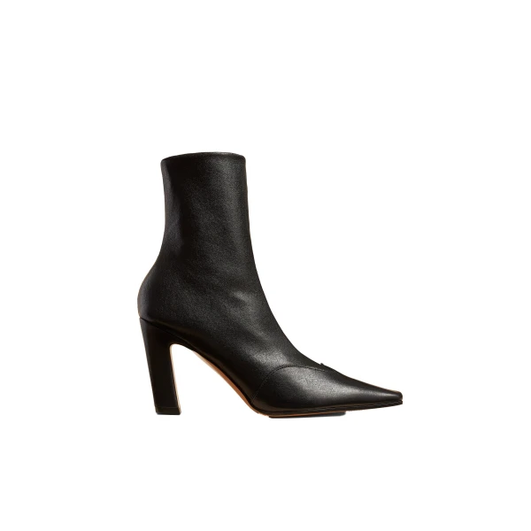 Khaite Nevada Stretch High Boot in Black Nappa Leather