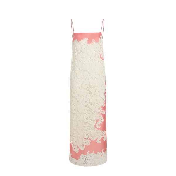 Khaite Nevis Dress in Coral | Dresses | Coveti