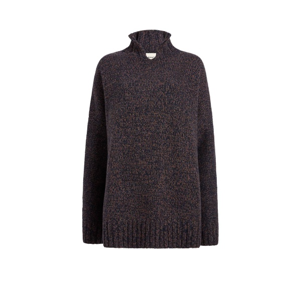 Khaite Novis Sweater in Dark Multi | Knitwear | Coveti
