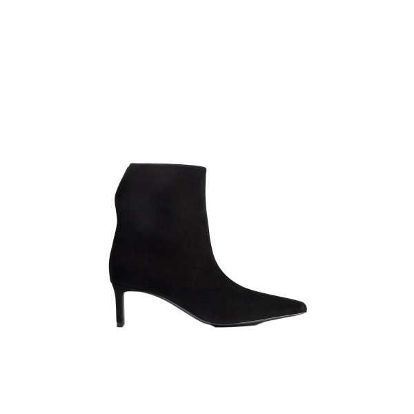 Khaite Ona Ankle Boot in Black Suede