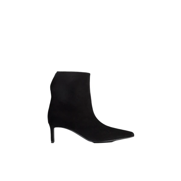 Khaite Ona Ankle Boot in Black Suede