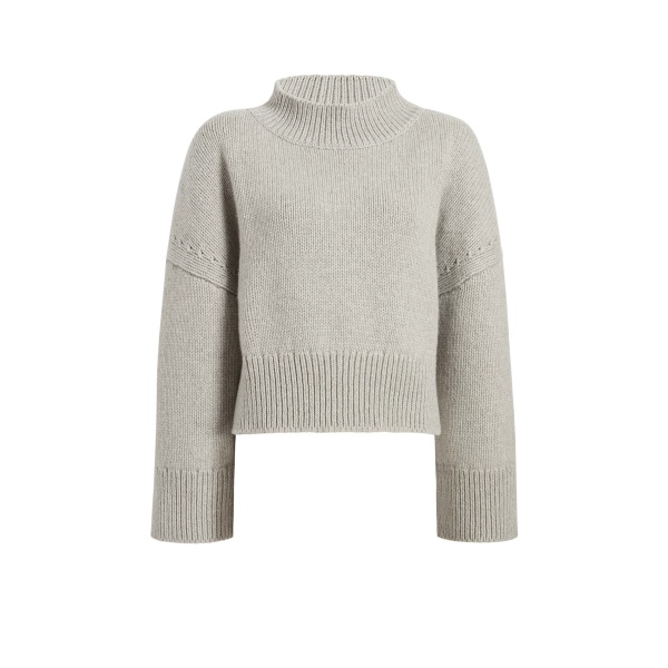 Khaite Phelps Sweater in Pewter | Knitwear | Coveti