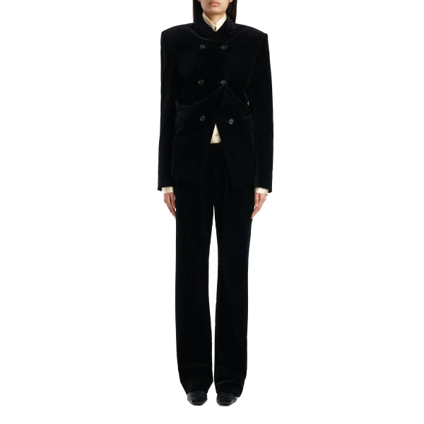 Rolo Jacket in Black Velvet - Image 2