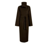 Khaite Romare Coat in Army Melange | Coats | Coveti