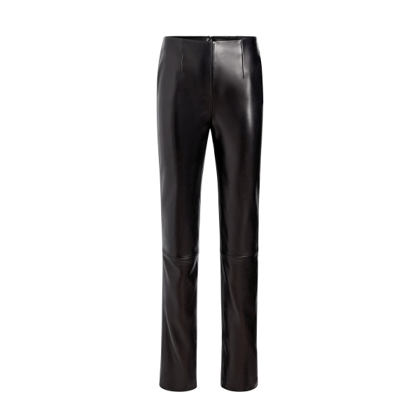 Khaite Ryden Pant in Black Leather | Pants | Coveti