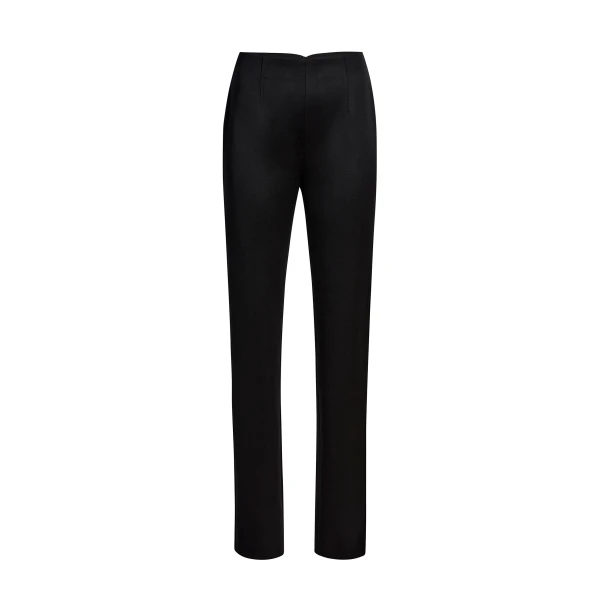 Khaite Ryden Pant in Black Wool | Pants | Coveti