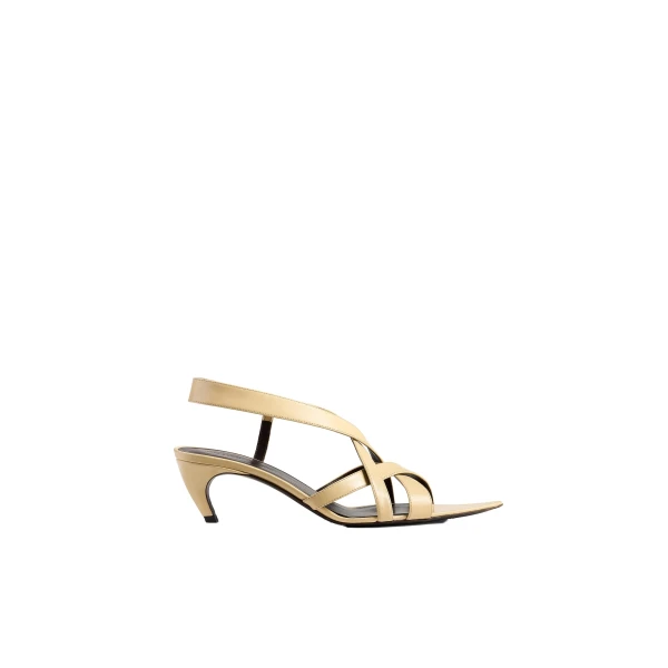 Sadie Kitten Heel Sandal in Butter Glazed Leather