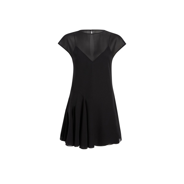 Khaite Scarla Dress in Black Silk | Dresses | Coveti