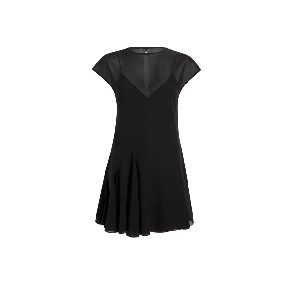 Khaite Scarla Dress in Black Silk | Dresses | Coveti
