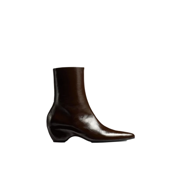 Khaite Sybil Ankle Boot in Cacao