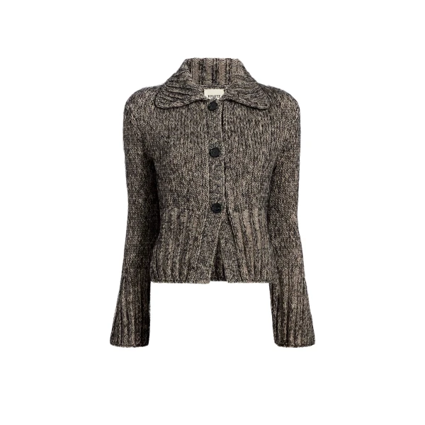 Takeo Cardigan in Sepia and Black Multi