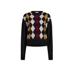 Khaite Tammy Sweater in Black Multi | Knitwear | Coveti
