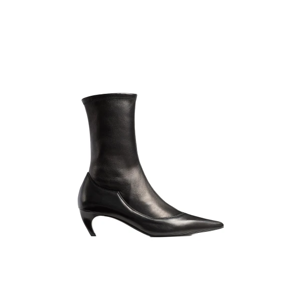 Khaite Valerie Mid-Calf Boot in Black