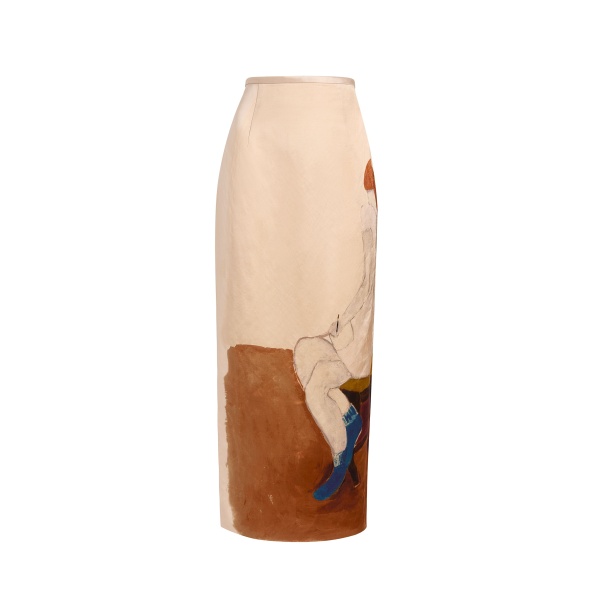 Khaite Winton Skirt in Lady Print | Skirts | Coveti