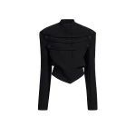 Khaite York Jacket with Cord Embroidery in Black | Jackets | Coveti