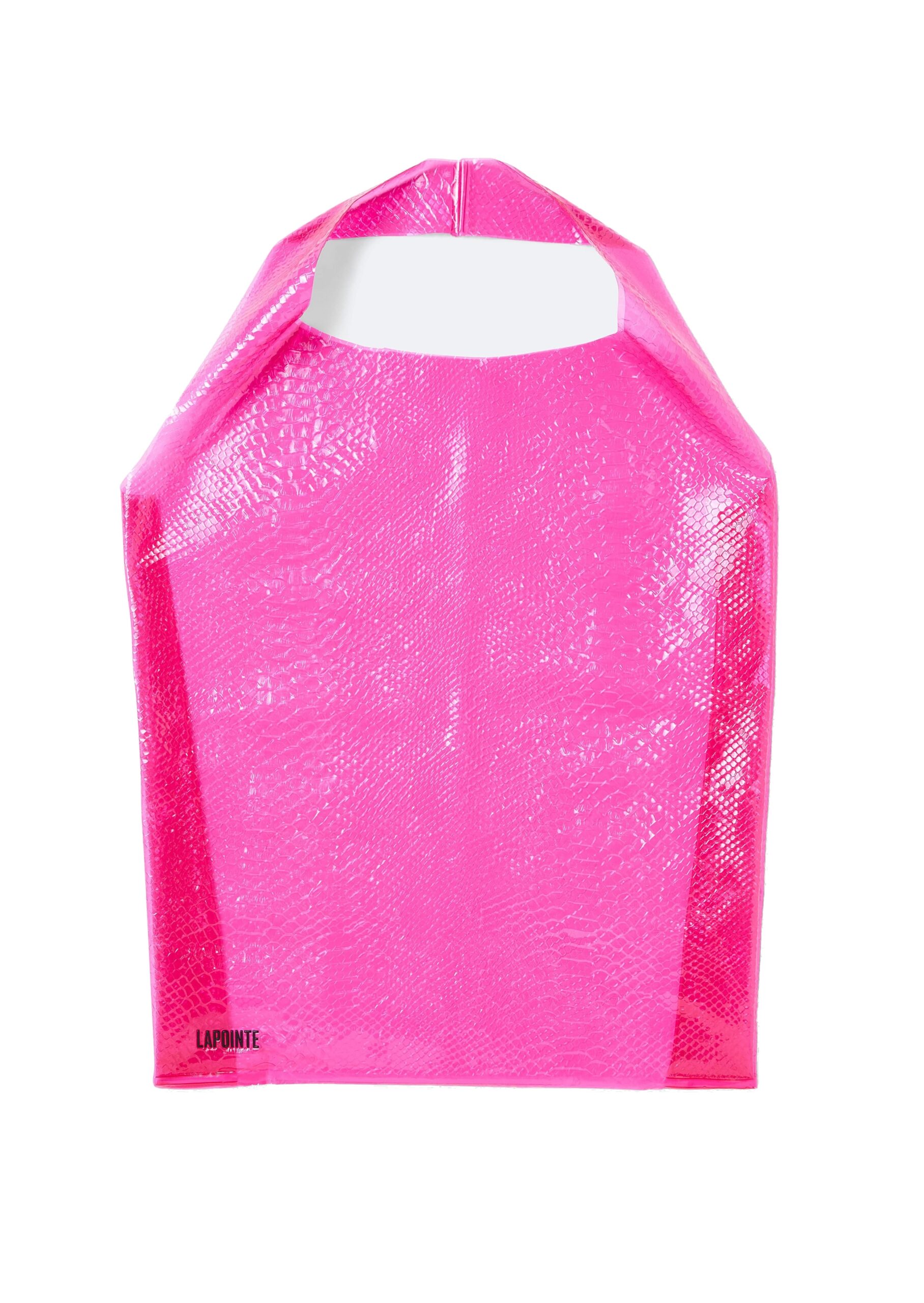 LaPointe Clear Tote in Fuchsia LaPointe