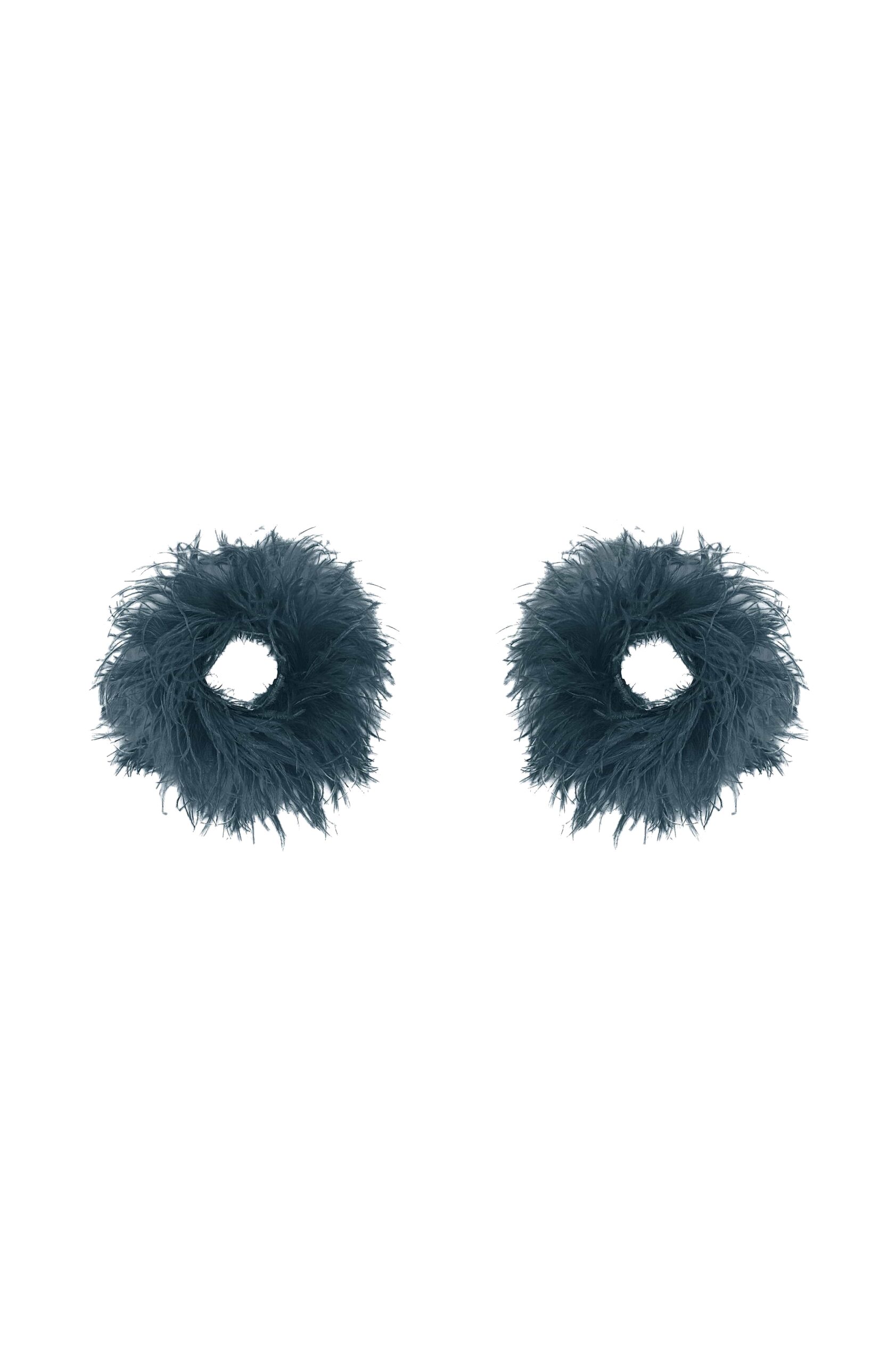 LaPointe Feather Cuffs in Marine LaPointe