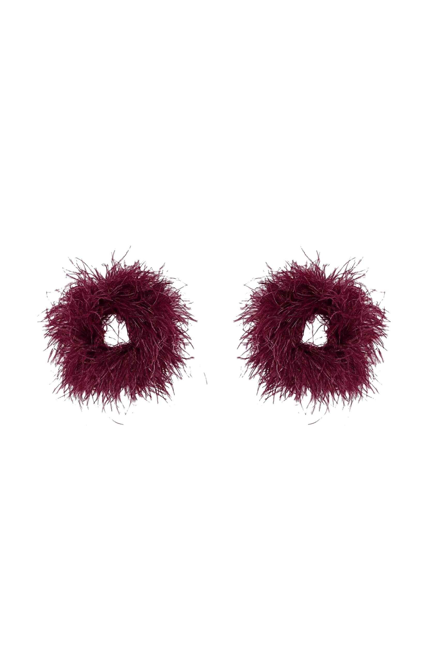 LaPointe Feather Cuffs in Mulberry LaPointe