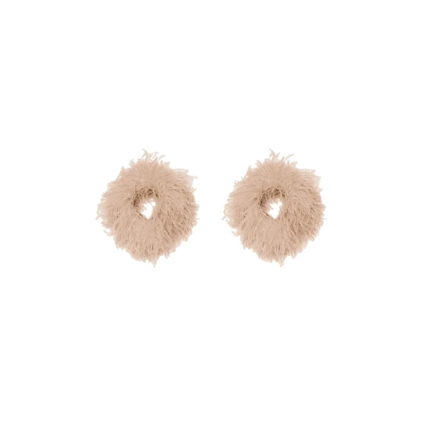 Feather Cuffs in Oat