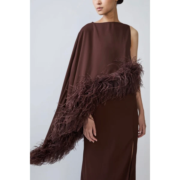 chocolate evening gowns