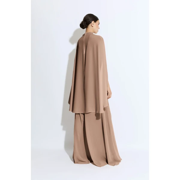 georgette oversized cape tee