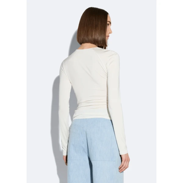 jersey asymmetrical ruched top