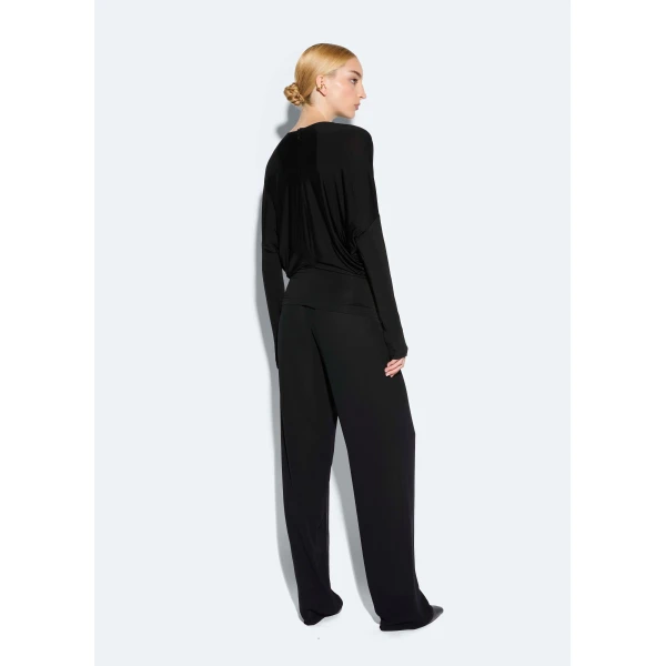 jersey blouson top