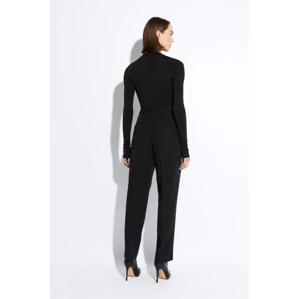 jersey cut out v neck bodysuit