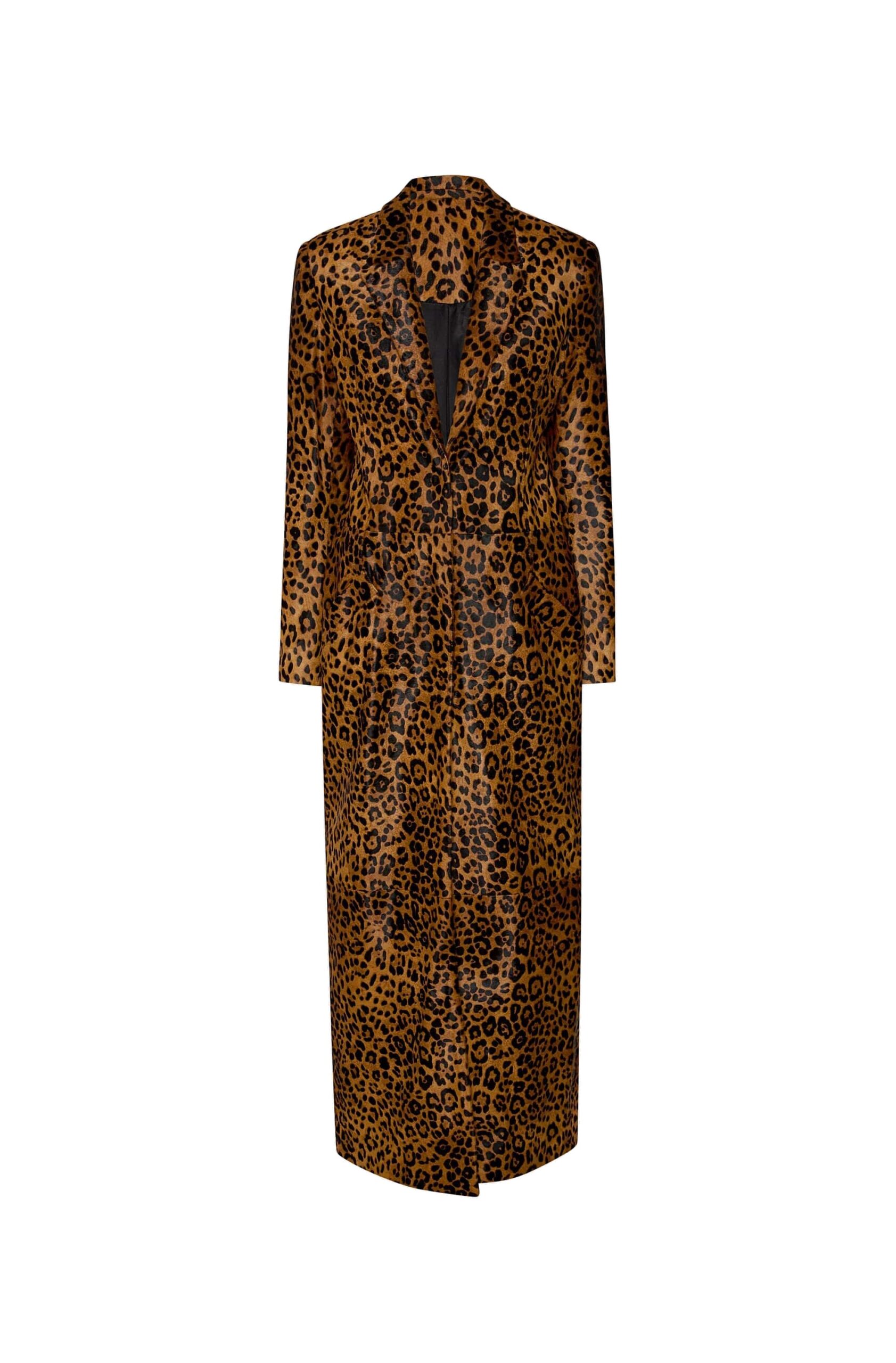 Leopard Calf Hair Coat in Leopard