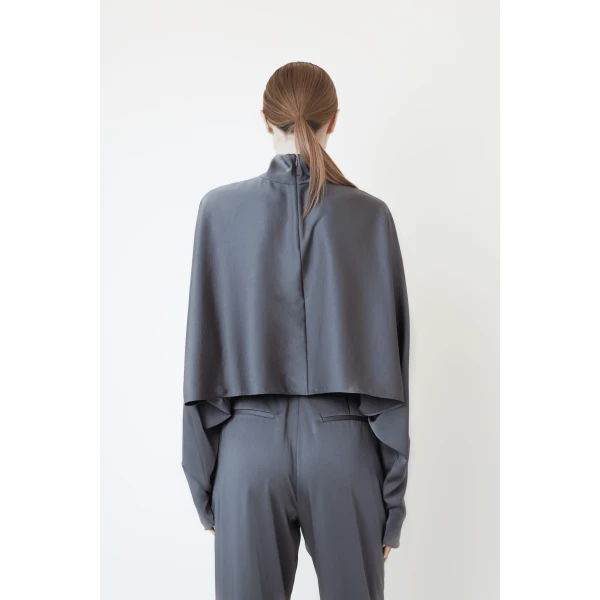 lightweight satin caftan top