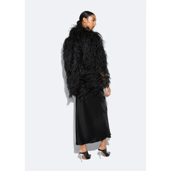 marbled feathers jacket